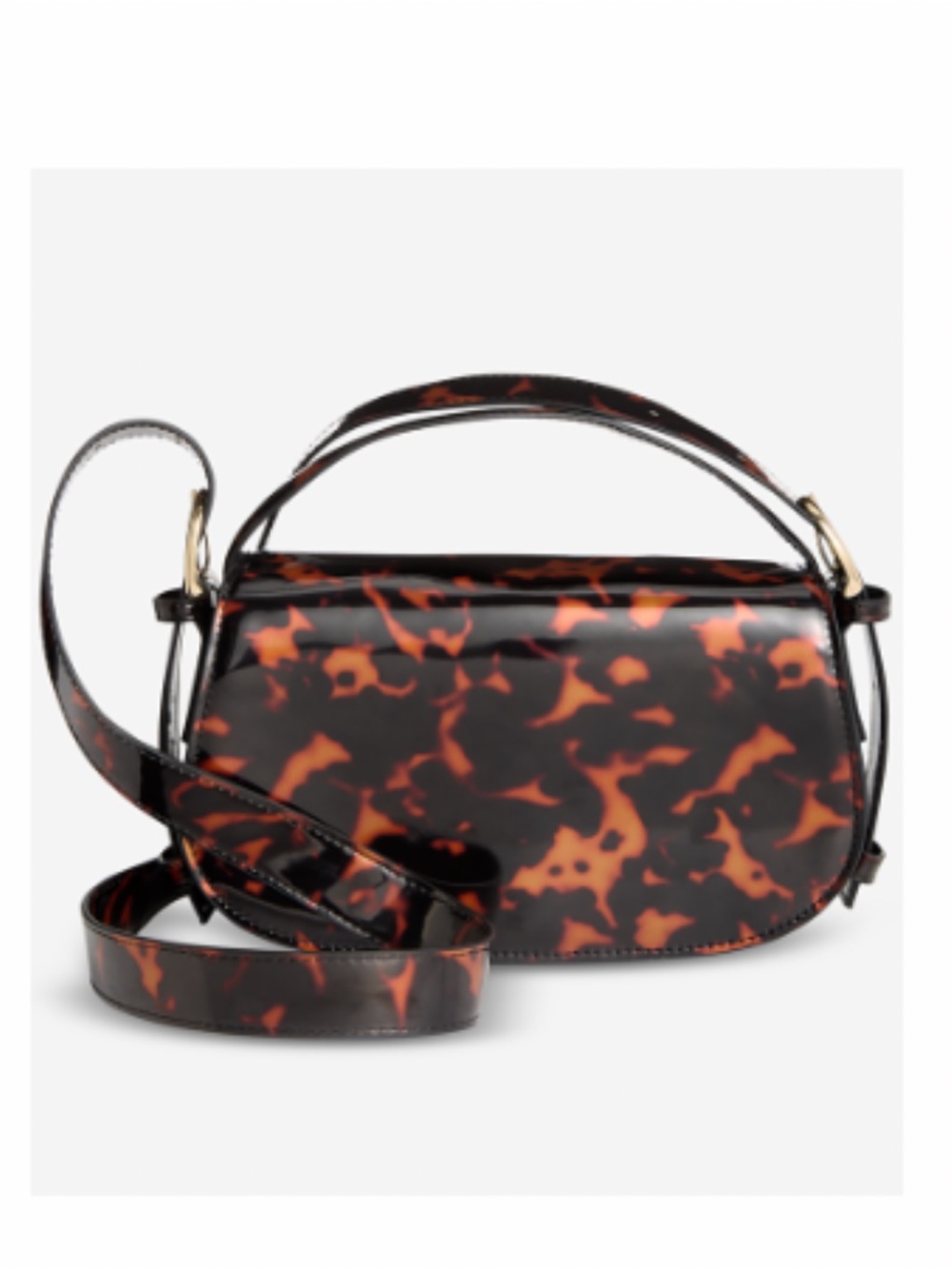 Crossbody Tortoise Shell Purse Bag On 34th Jacqy NWT - Picture 2 of 8